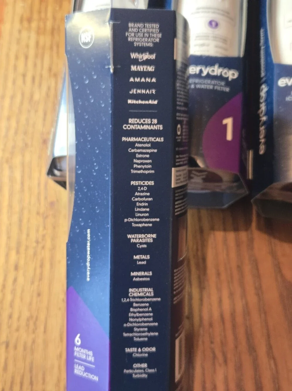 EveryDrop #1  Refrigerator Ice and Water Filter ΕDR1RXD1 New SEALED Lot Of 4